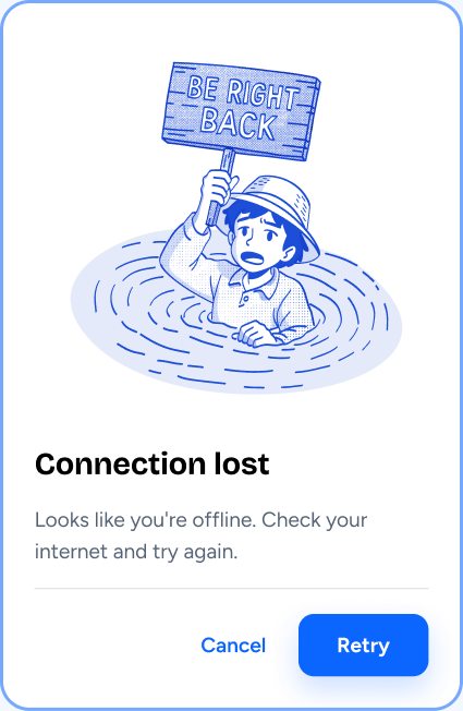 Connection lost interface example
